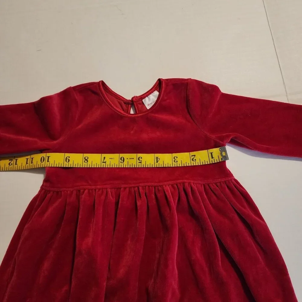 Hanna Andersson Red Velvet Toddler Dress Size 80 / 18-24 Holiday